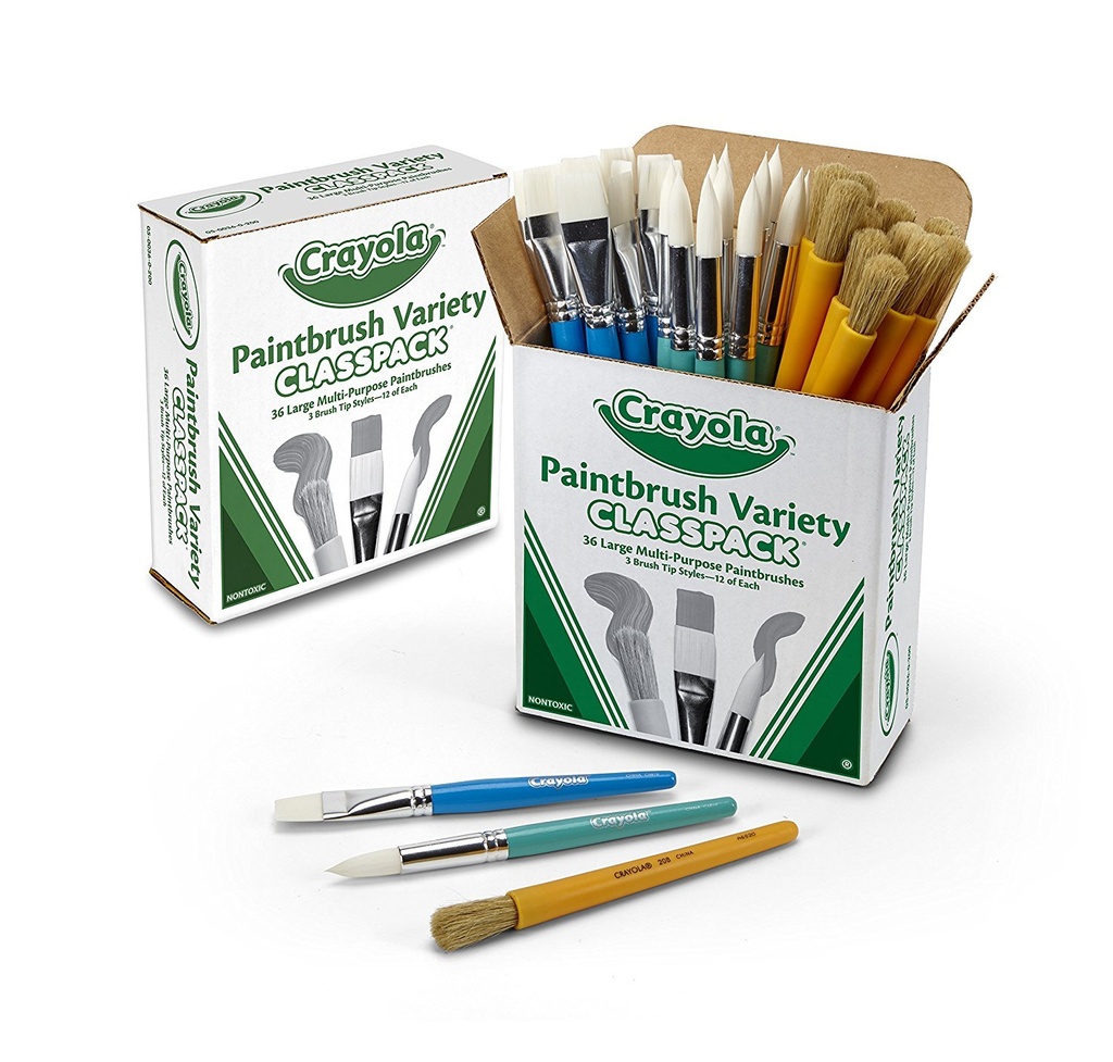 Crayola Variety Paint Brushes Classpack | Teacher Direct